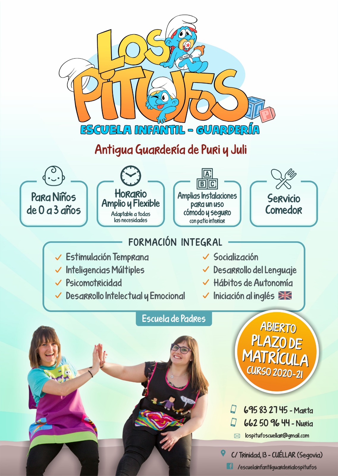 ESCUELA INFANTIL - GUARDERÍA LOS PITUFOS - Cuéllar abierta